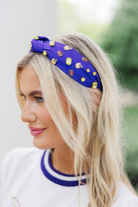 Take It To The Limit Purple/Gold Headband