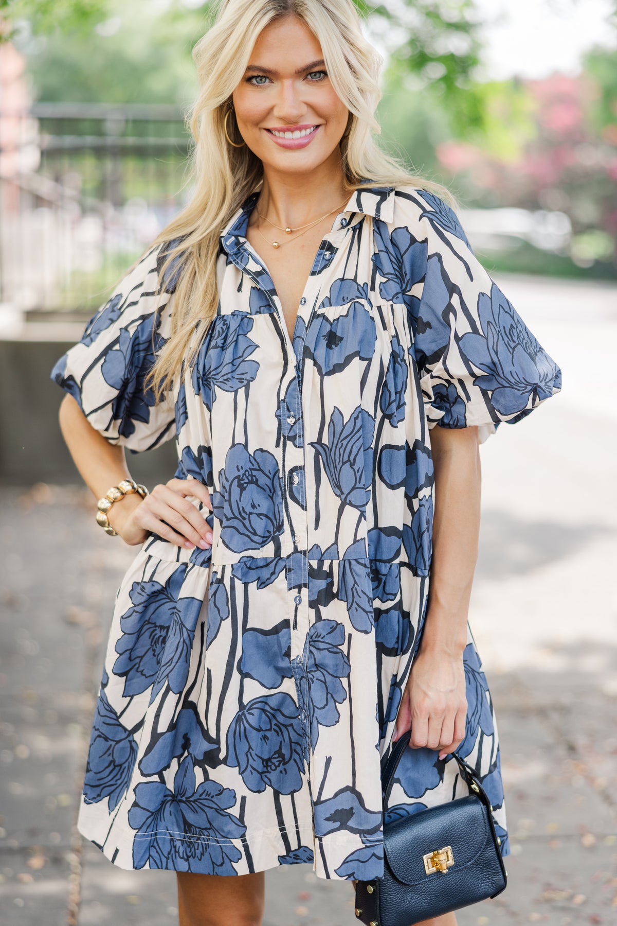 Aureum: Love You Better Blue Floral Babydoll Dress – Shop the Mint