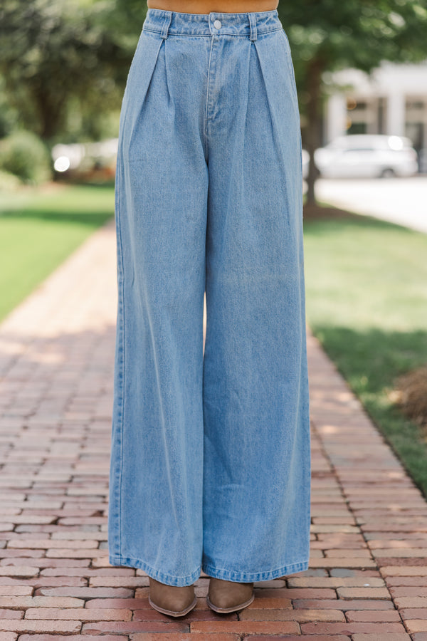 Best Of You Medium Wash Denim Trousers – Shop the Mint
