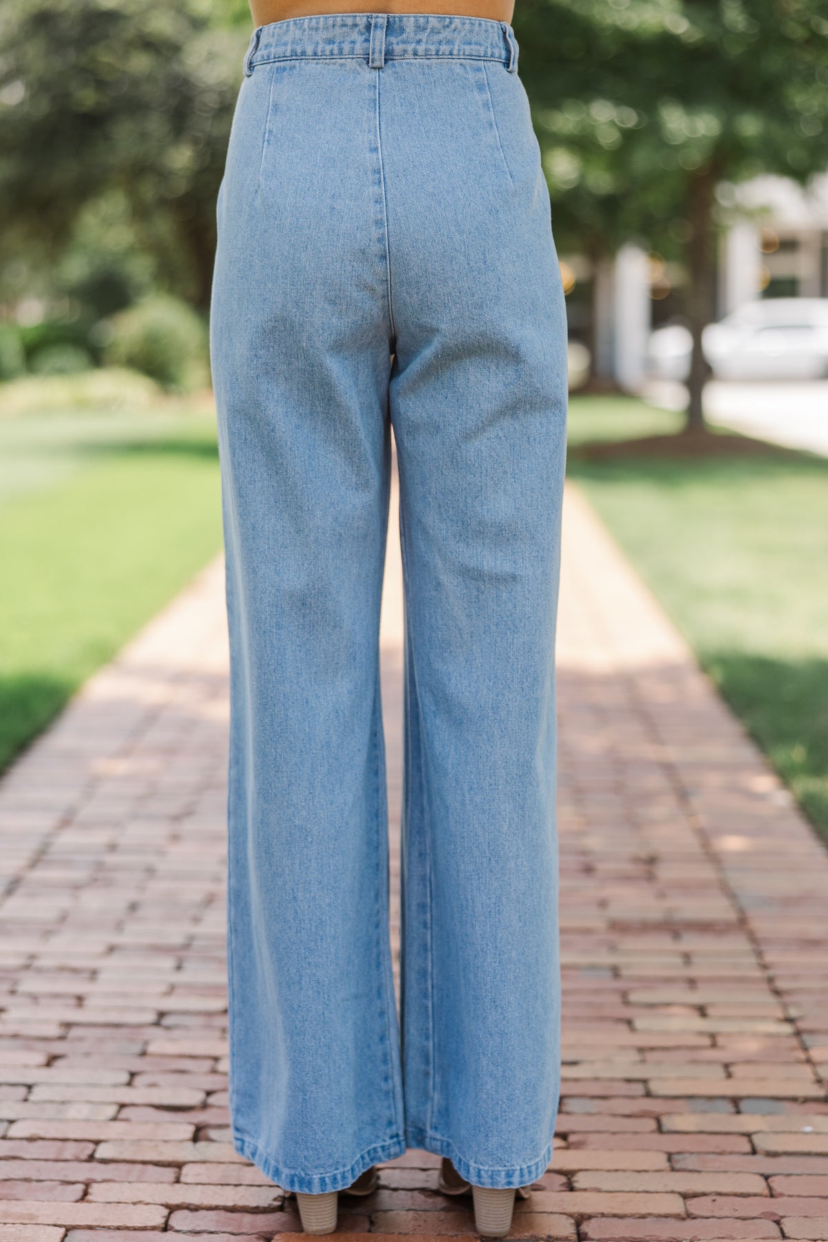 Best Of You Medium Wash Denim Trousers – Shop the Mint