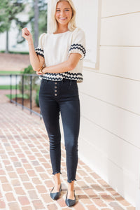 It's A Dream Cream Textured Blouse