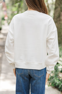 Everyday Everyway Bone White Sweatshirt