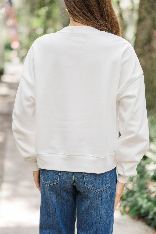 Everyday Everyway Bone White Sweatshirt