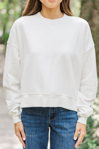 Everyday Everyway Bone White Sweatshirt