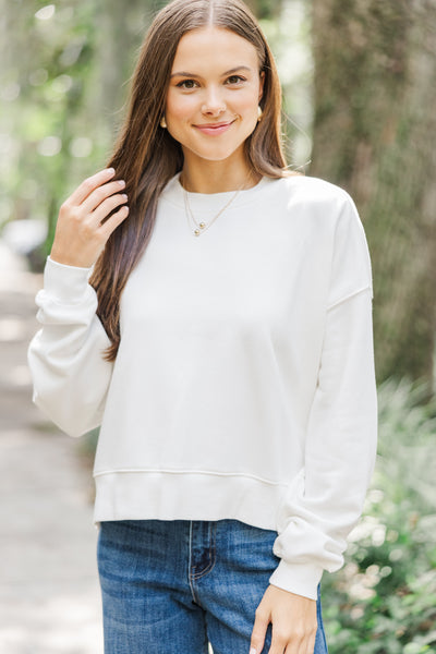 Everyday Everyway Bone White Sweatshirt – Shop the Mint