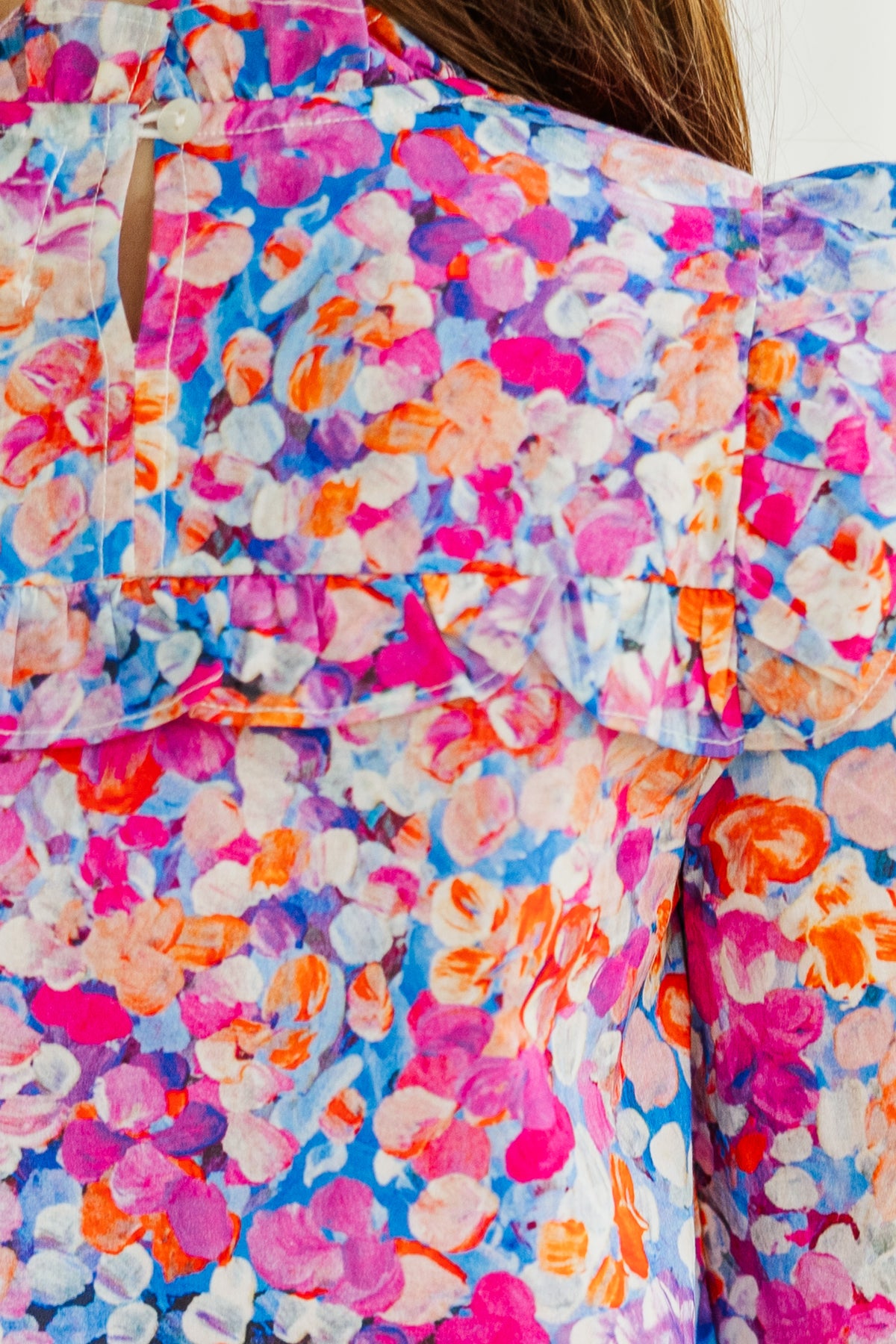 Girls: The Emily Purple Floral Ruffled Blouse – Shop the Mint