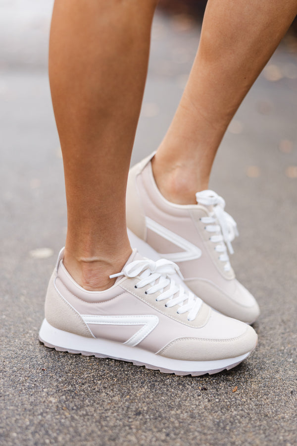 Walk Your Way Taupe Sneaker