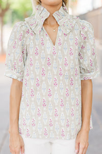 boutique blouses, printed blouses, trendy women's blouses, shop the mint