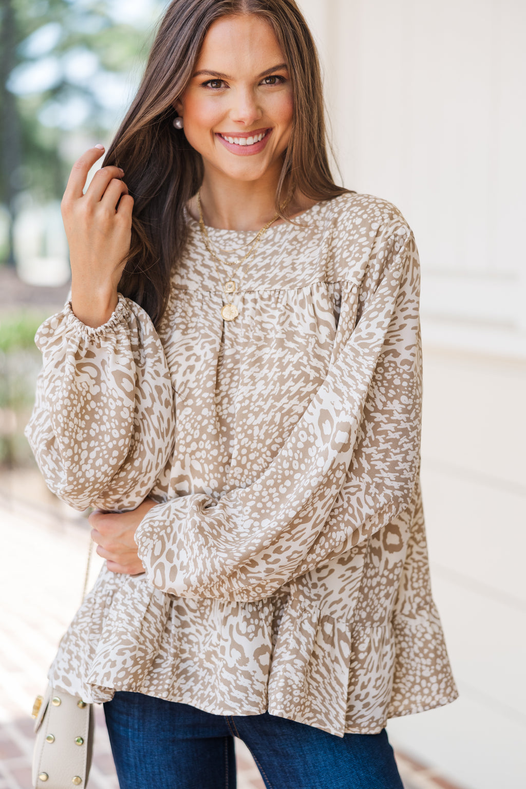 Feeling Blessed Taupe Leopard Tunic – Shop the Mint