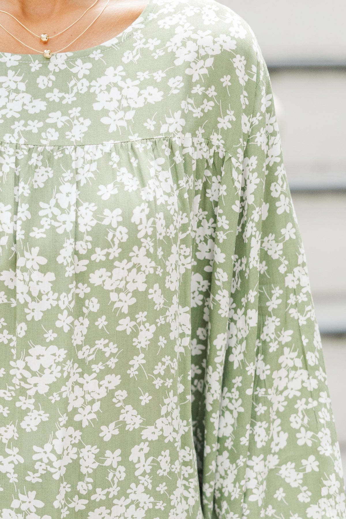 Feeling Blessed Olive Green Ditsy Floral Tunic  Shop the Mint
