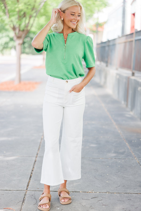 textured blouses, green blouses, preppy blouses, shop the mint