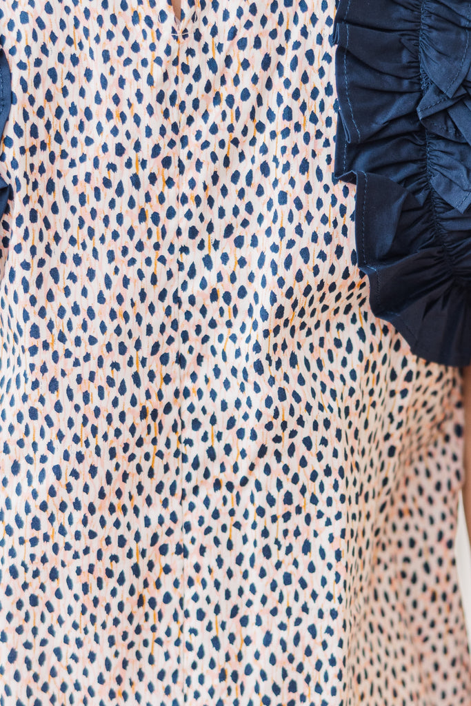 Girls: Believe In You Navy Blue Spotted Blouse – Shop the Mint