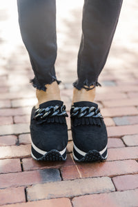 Stay On Course Black Mule Sneakers