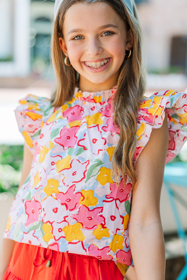 tween blouses, girls blouses, tween floral blouses, shop the mint