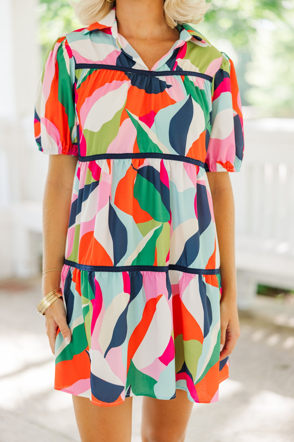 Know You Better Navy Multi Abstract Dress – Shop the Mint