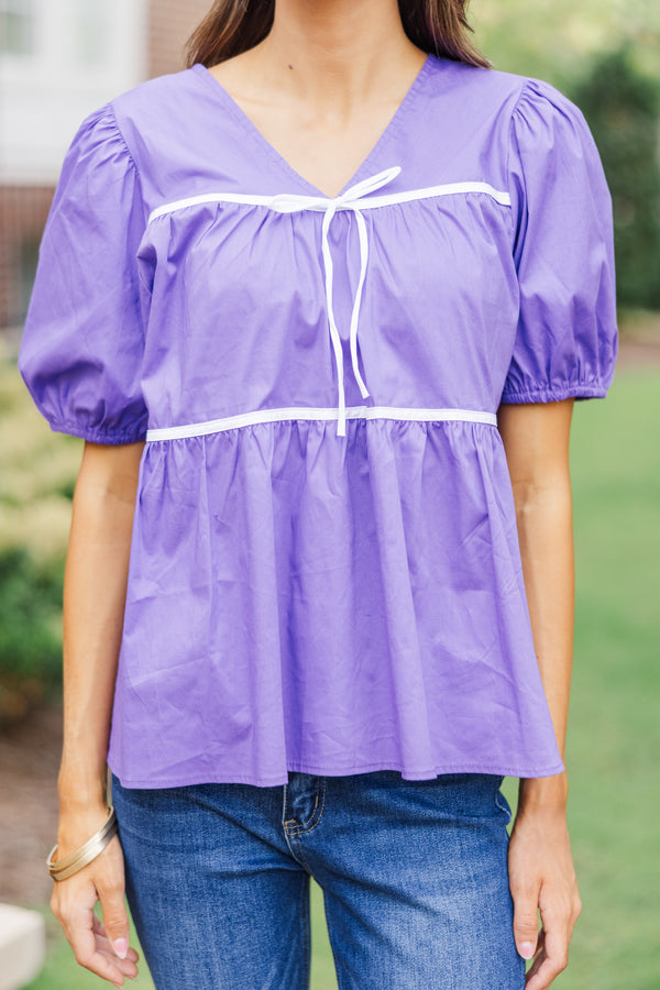 Velvet Pearl Babydoll Blouse