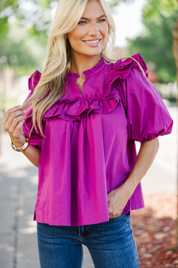 ruffled women's blouses, bold blouses for women, shop the mint