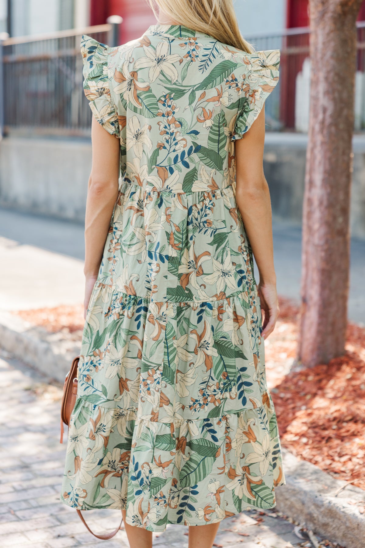 Created Beauty Olive Green Floral Midi Dress Shop the Mint Created Beauty Olive Green Floral Midi Dress Shop the Mint
