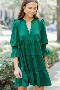 In Your Happy Place Emerald Green Dress