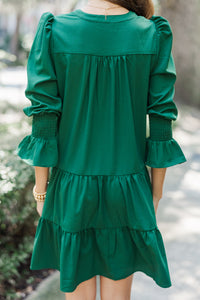 In Your Happy Place Emerald Green Dress