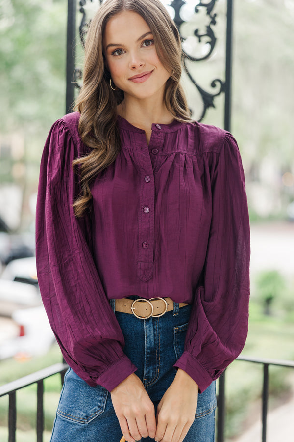 Show It Off Burgundy Red Button Down Blouse, Medium - The Mint Julep Boutique | Women's Boutique Clothing Show It Off Burgundy Red Button Down Blouse, Medium - The Mint Julep Boutique | Women's Boutique Clothing