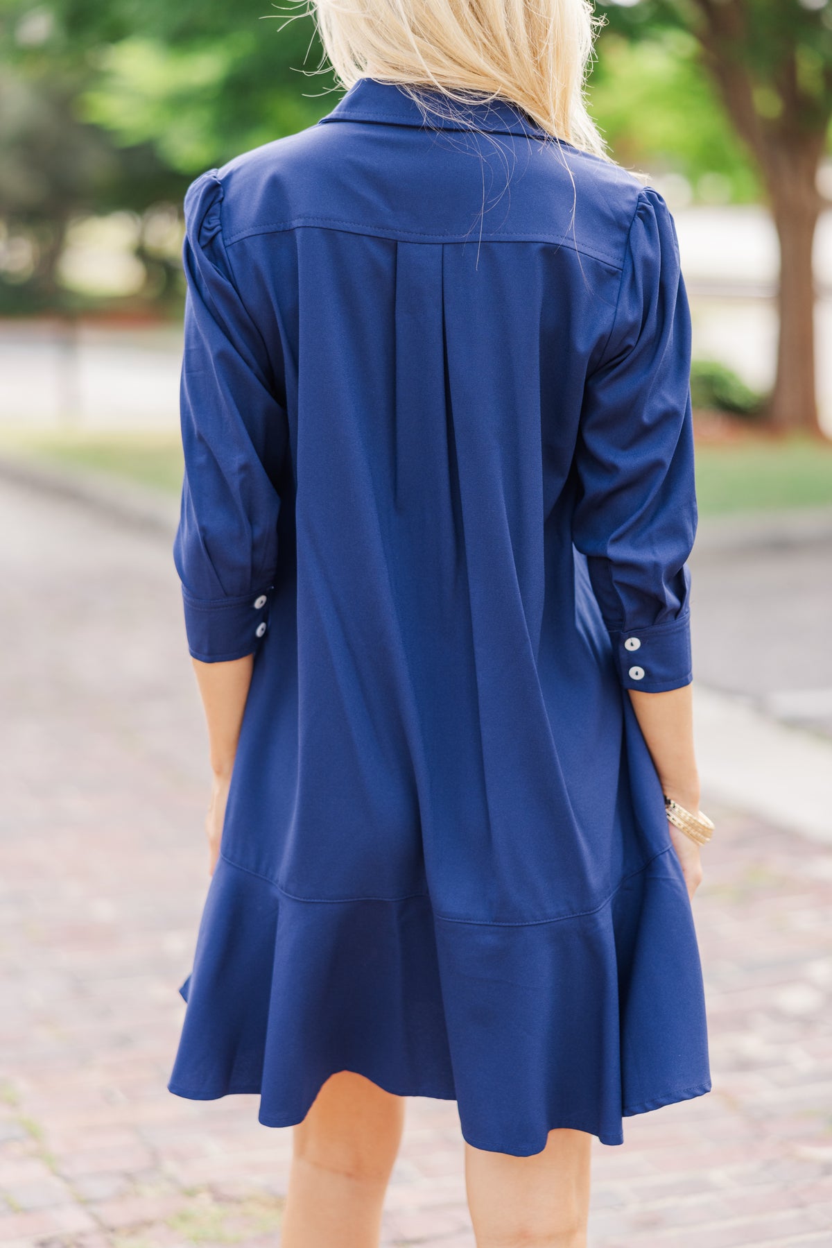 Share Your Story Navy Blue Shirt Dress - Shop the Mint