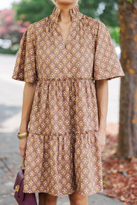 brown dresses, women's cute dresses, cute boutique dresses for women, fall dresses