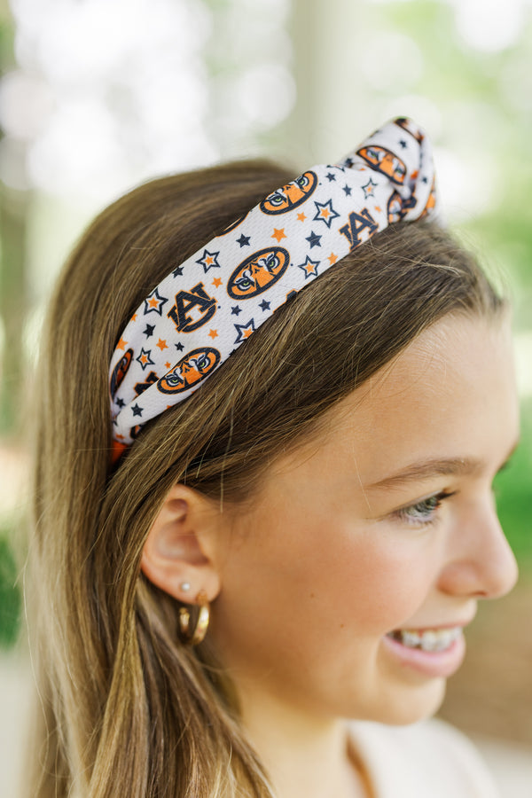 Girls: Play On AU Orange Knotted Headband