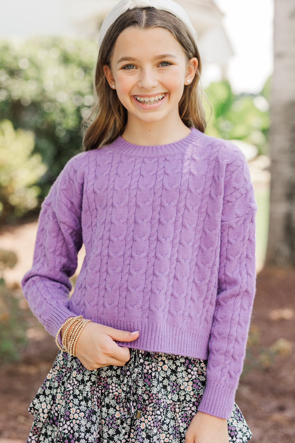 ニット/セーター roku beauty&amp;youth CABLE KNIT Kids' Cable-knit Crewneck Sweater For Boys | Factory