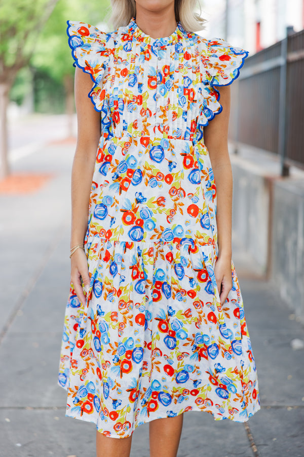 Talk About Fun Blue Floral Dress Shop the Mint Talk About Fun Blue Floral Dress Shop the Mint