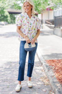 boutique blouses, floral blouses, trendy women's blouses, shop the mint