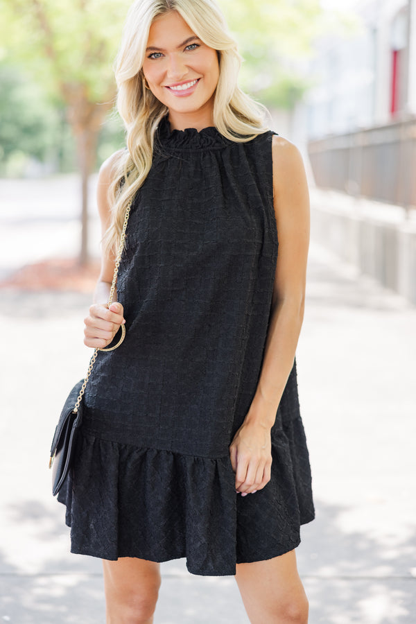 You've Got Love Black Textured Dress – Shop the Mint