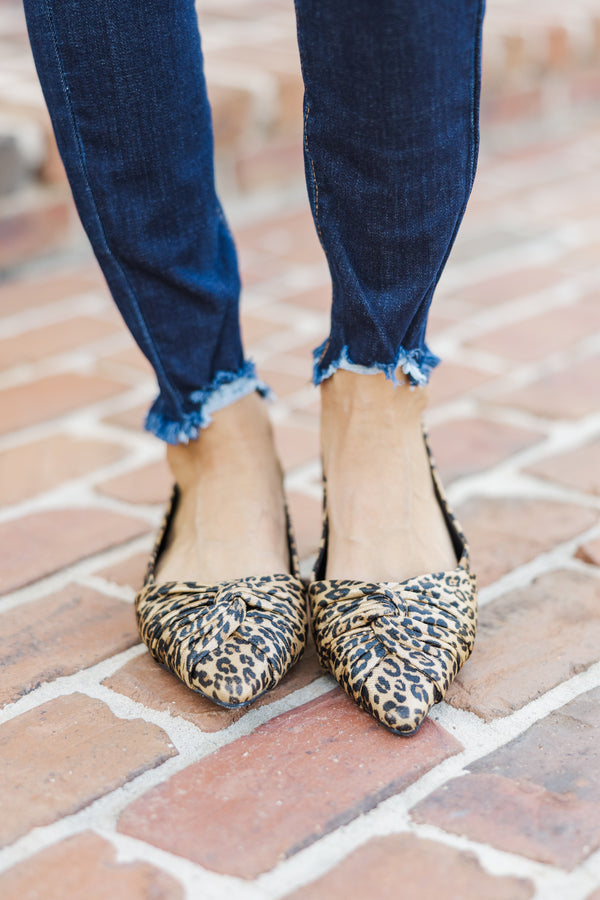 Easy To See Brown Leopard Flats