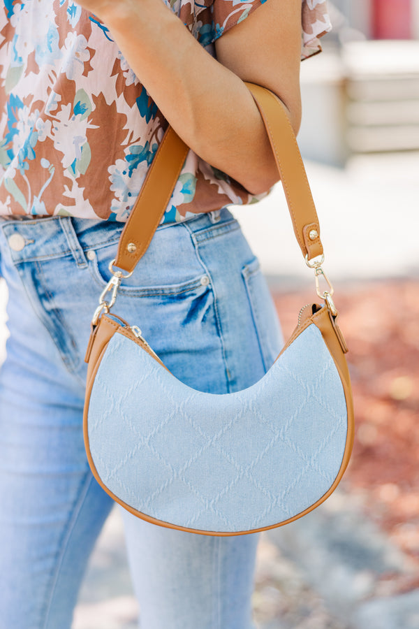 Sky blue purse sale