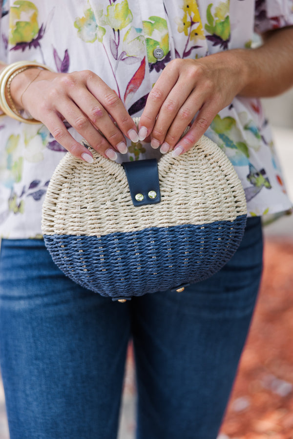 Coastal Muse Navy Blue Purse