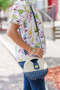 Coastal Muse Navy Blue Purse