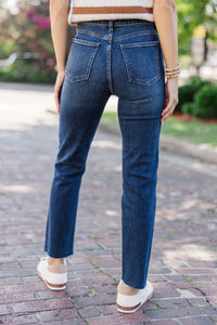 Day To Day Dark Wash Straight Leg Jeans