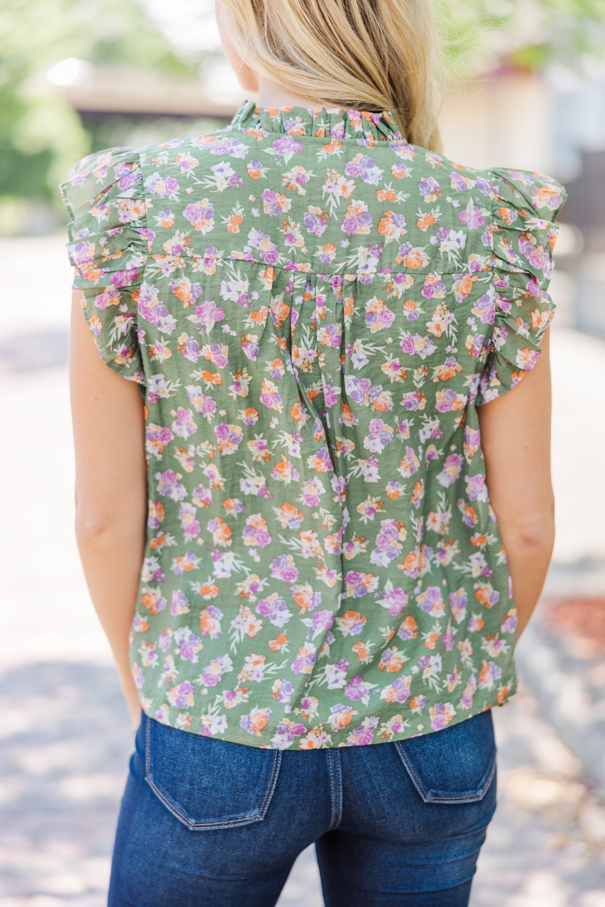 Olive Charm Blouse
