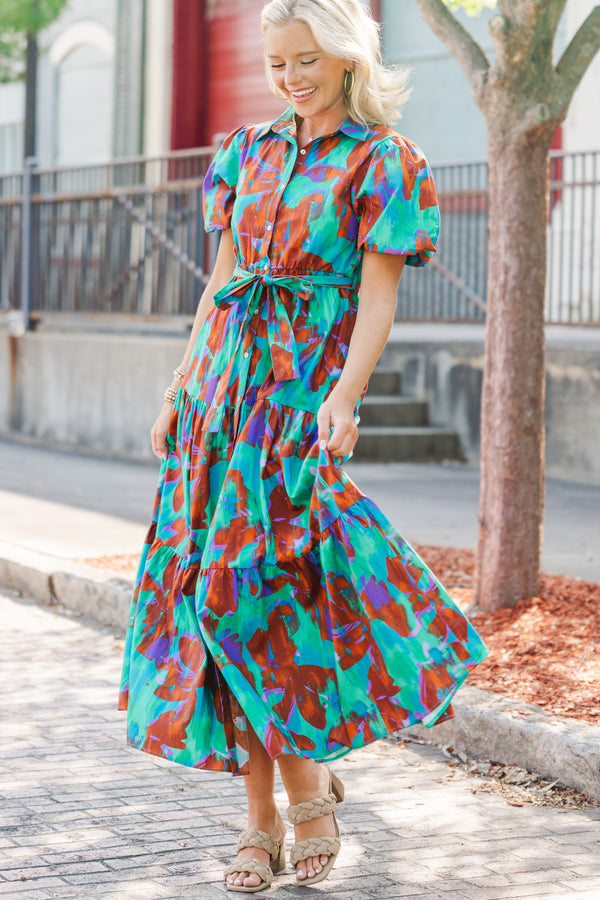 It's Your Choice Brown Abstract Maxi Dress Shop the Mint It's Your Choice Brown Abstract Maxi Dress Shop the Mint