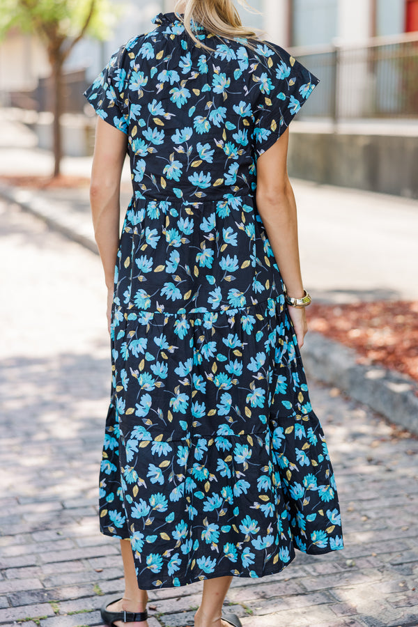 In Your Dreams Black Floral Midi Dress Shop the Mint In Your Dreams Black Floral Midi Dress Shop the Mint
