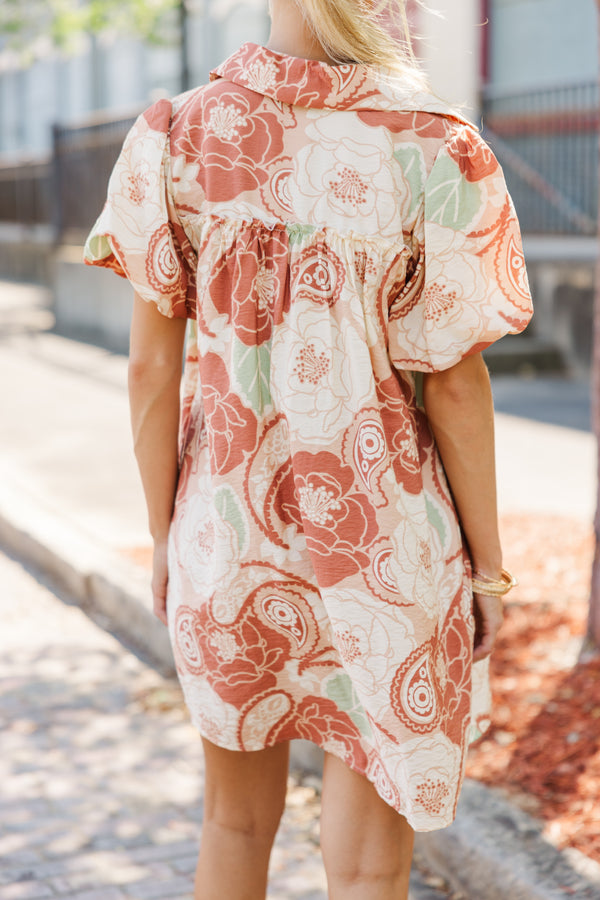 cinnamon orange dress Azazie Brooke