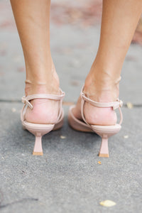 Stay On Point Nude Kitten Heels