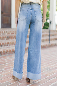 Walk On Medium Wash Wide Leg Jeans