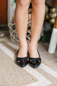 Girls: On The Way Black Ballet Flats