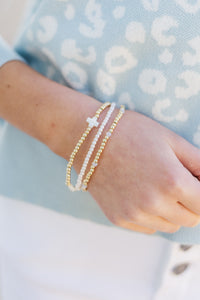 Girls: Oh So Special Gold Beaded Bracelet Set