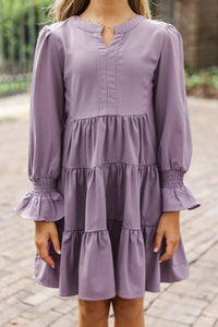 Girls: In Your Happy Place Lavender Purple Dress