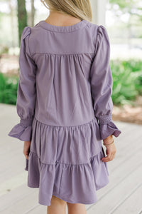 Girls: In Your Happy Place Lavender Purple Dress