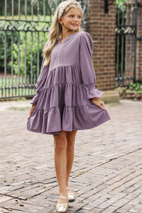 Girls: In Your Happy Place Lavender Purple Dress