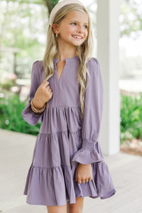 Girls: In Your Happy Place Lavender Purple Dress