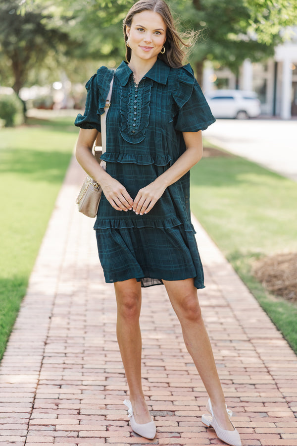 All The Very Best Emerald Green Ruffled Dress, Small - The Mint Julep Boutique | Women's Boutique Clothing All The Very Best Emerald Green Ruffled Dress, Small - The Mint Julep Boutique | Women's Boutique Clothing
